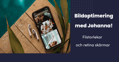 Bildoptimering: Filstorlekar och retina skärmar